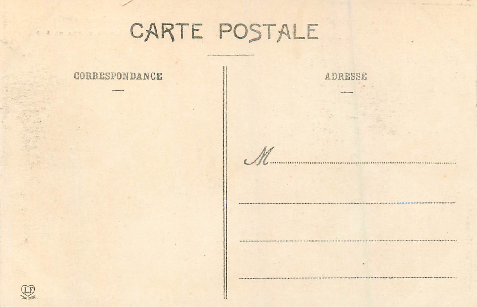 Pau - Le Château, vue du Sud — Les Basses-Pyrénées — Phototypie Labouche Frères, Toulouse — Rückseite