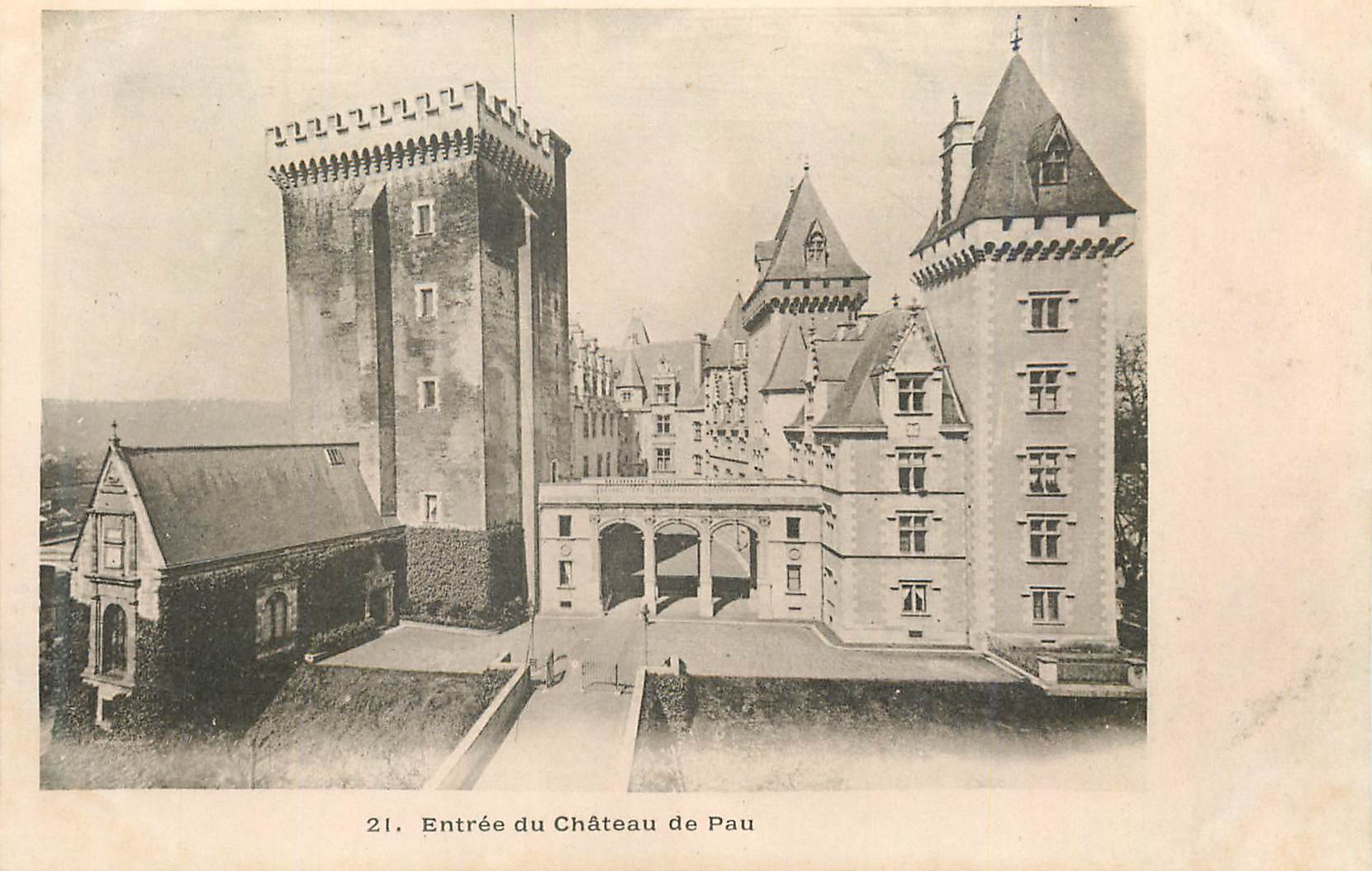 CPA Entree du Chateau de Pau