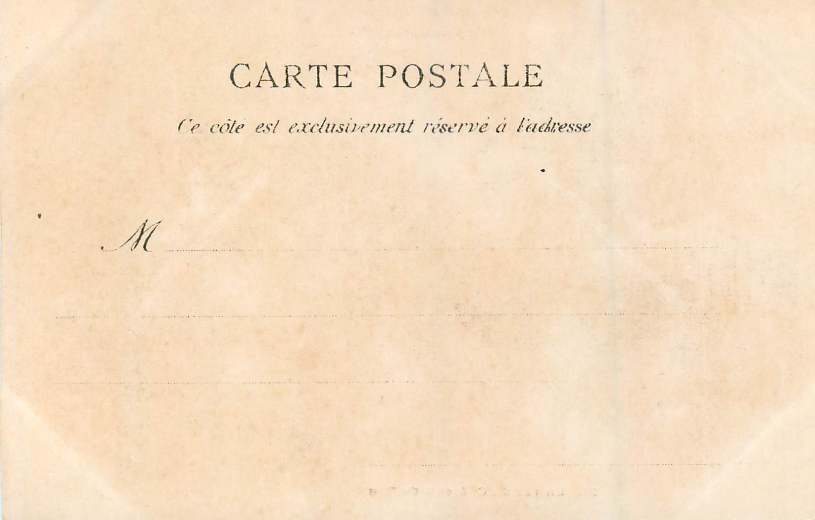 CPA Entree du Chateau de Pau — Rückseite