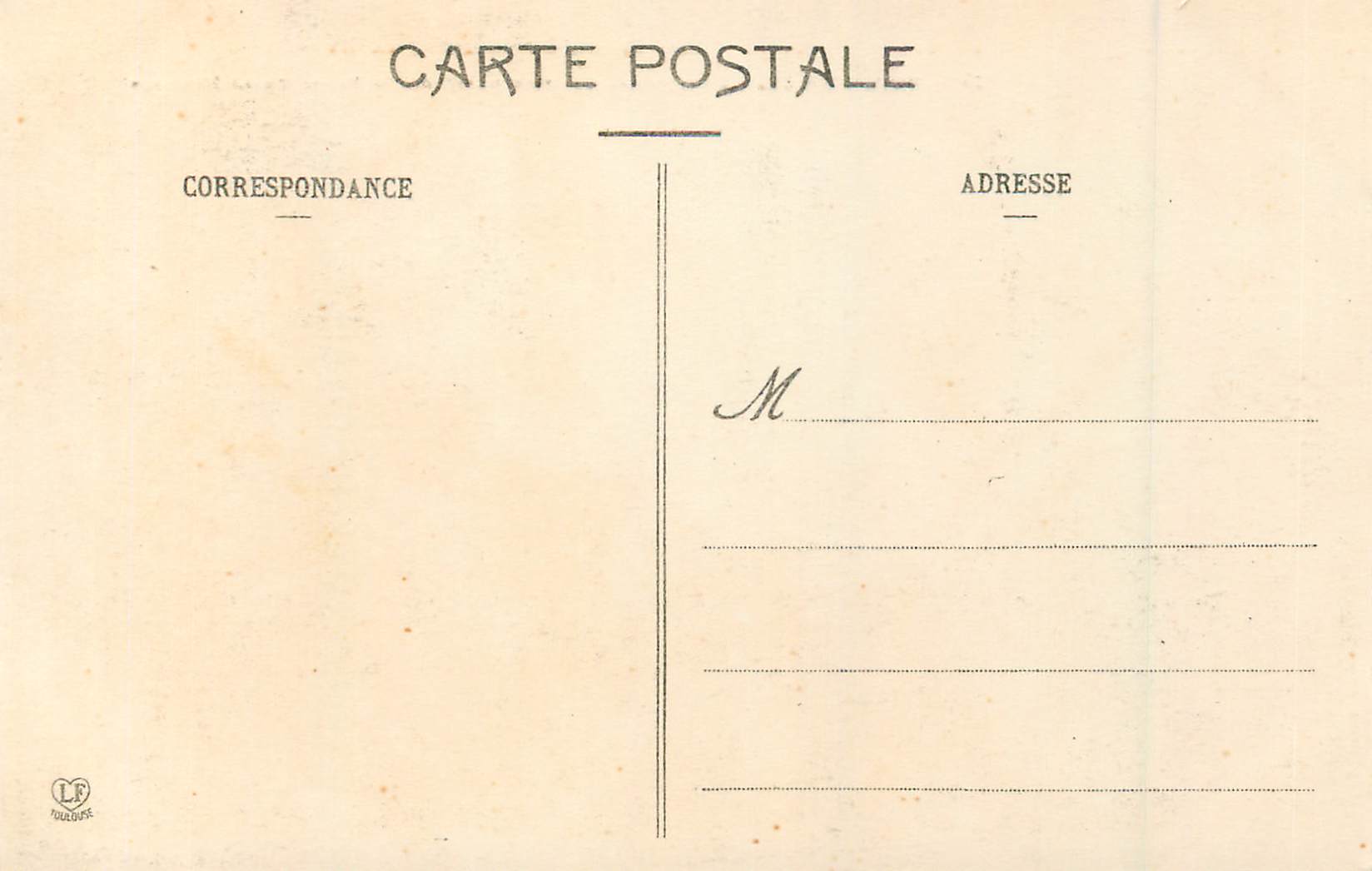 CPA Le Chateau Henri IV vue Prise de la Place de la Monnaie — Rückseite