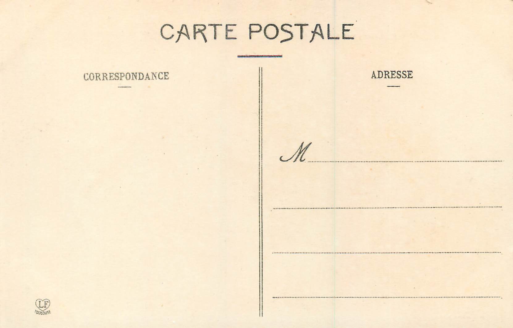 Pau - Le Boulevard des Pyrénées vu du Gave et les ruines de l'ancien pont de Jurançon — Phototype Labouche Frères, Toulouse — Rückseite