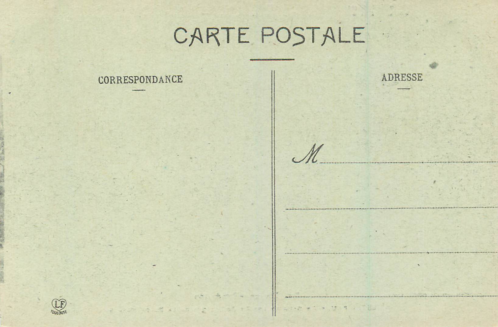 CPA Pau Le Gave et les Pyrenees Vue de la Place Royale — Rückseite