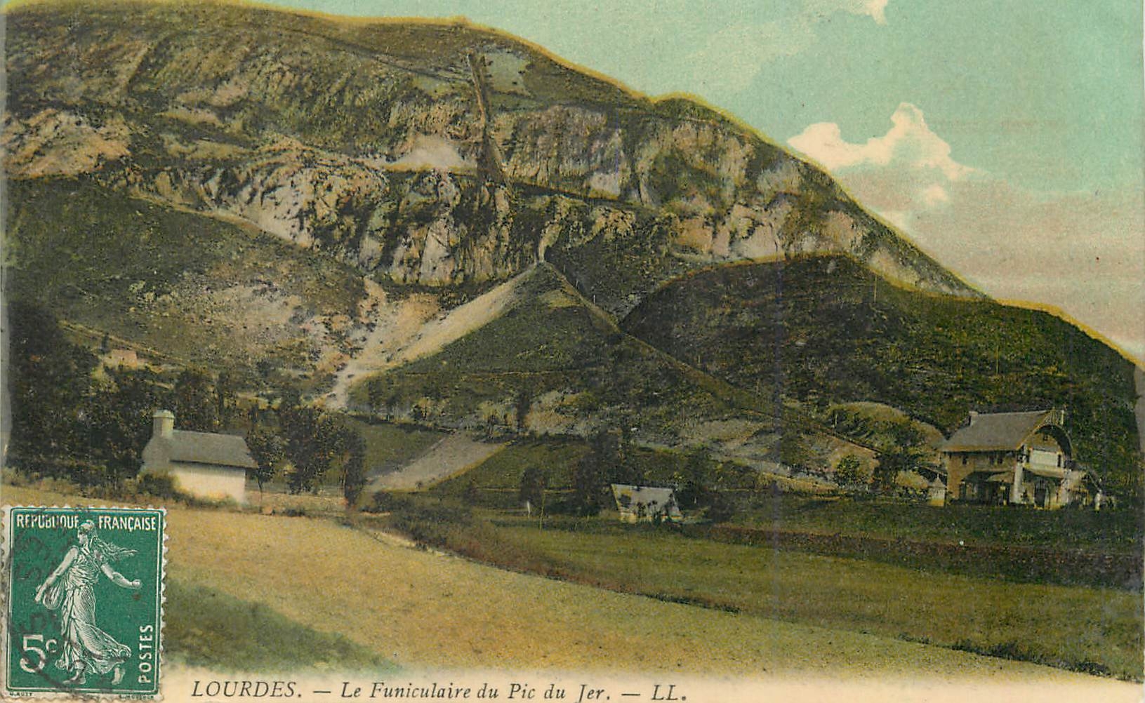 CPA Lourdes Le Funiculaire du Pic du Jer