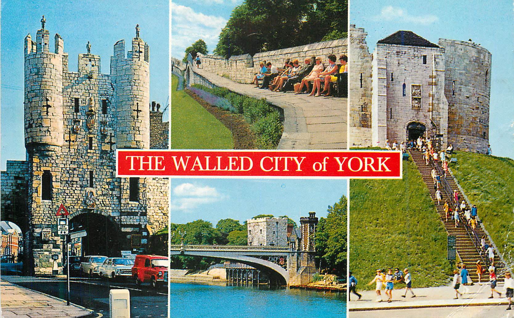 CPM The Walled City of York City Wall Micklegate Cliffords Tower Lendal Bridge