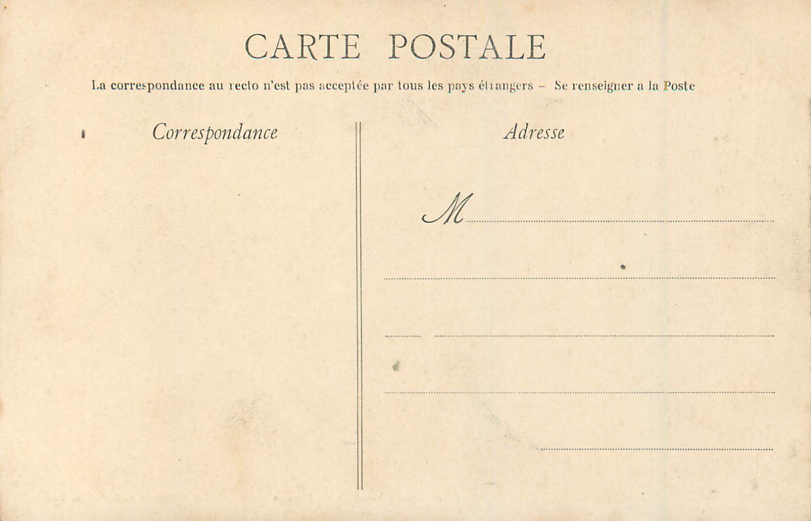 Intérieur de la Basilique N.-D. de Bonne-Nouvelle à Rennes — Collection A. Dechelette, Rennes — Verso