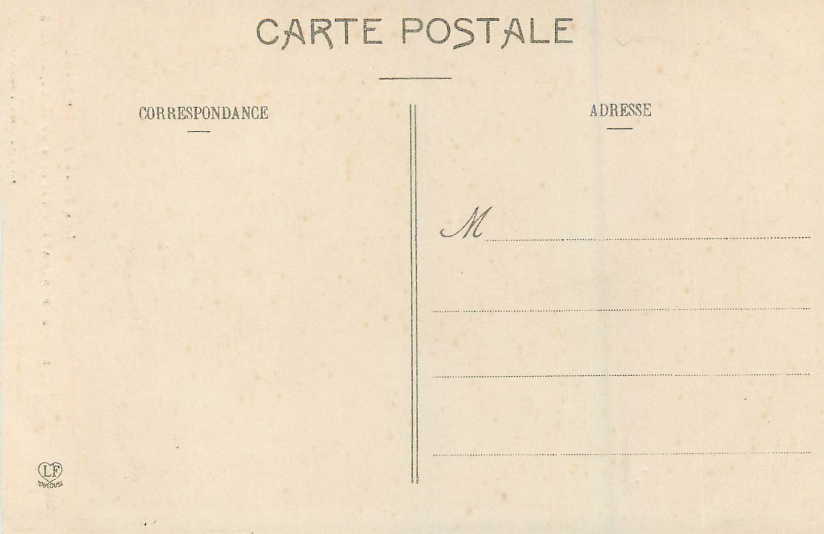CPA St Bertrand Bas Cote de la Cathedrale Les Pyrenees (Iere Serie) — Verso