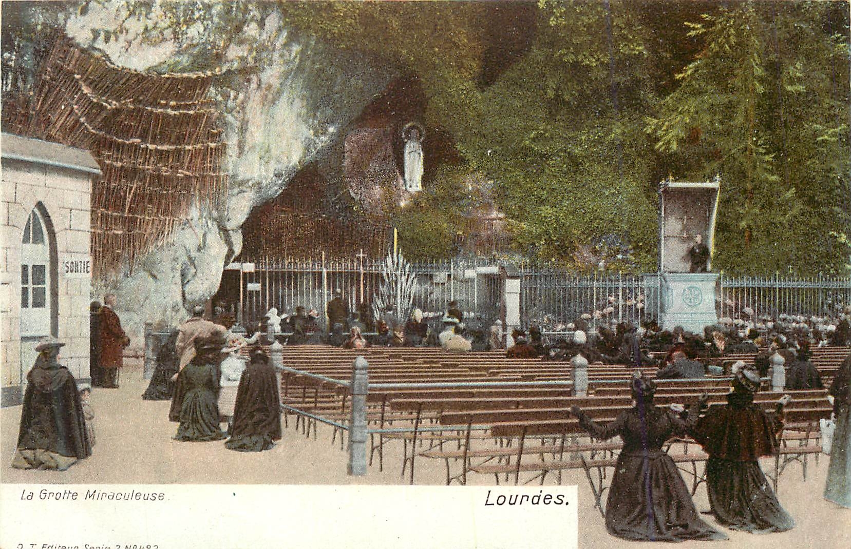 La Grotte Miraculeuse — Lourdes — J. T. Éditeur, Série 2 N°482