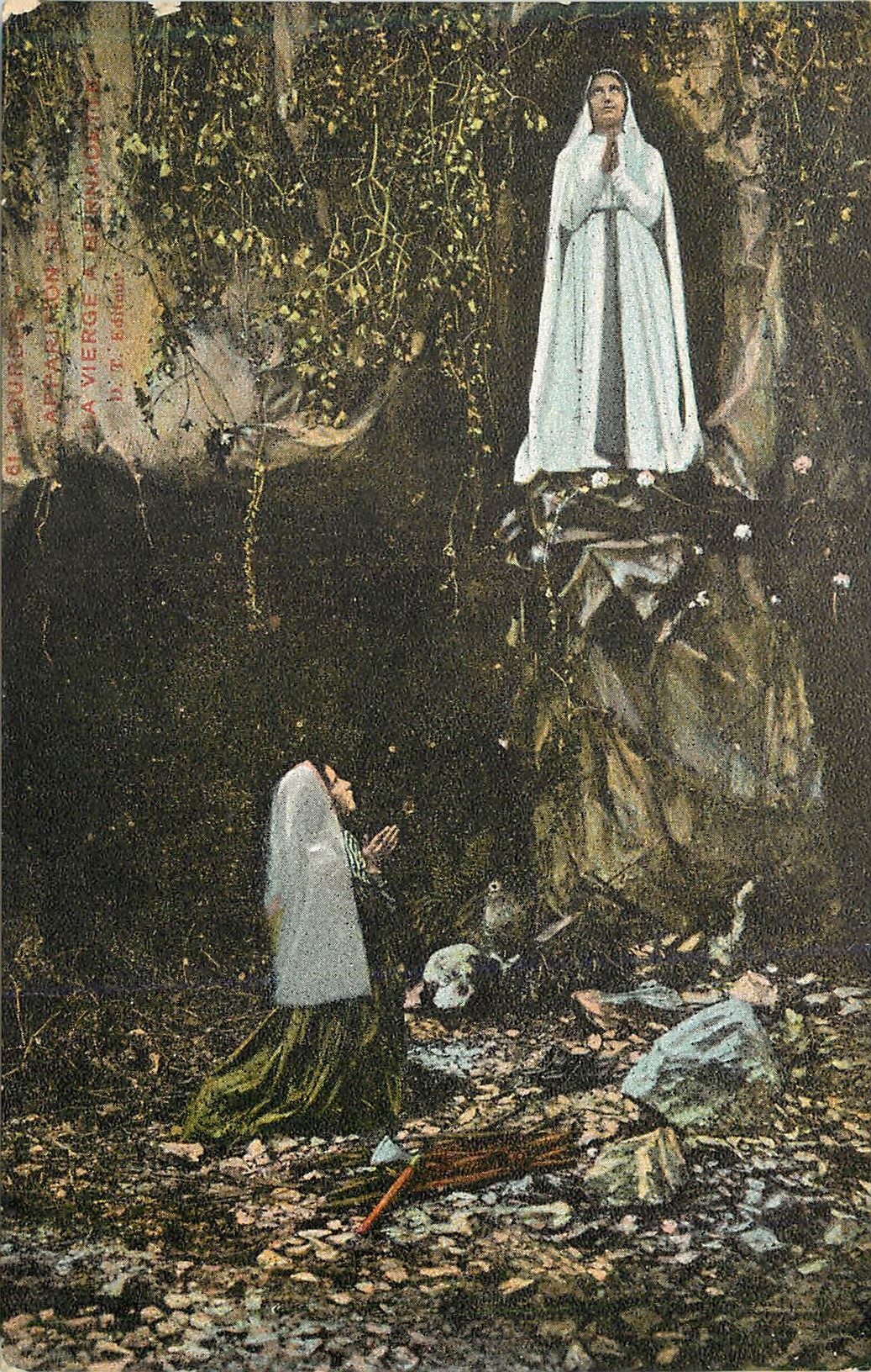 CPA Lourdes Vierge 