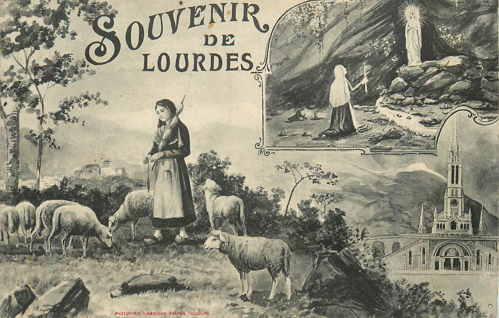 CPA Souvenir de Lourdes