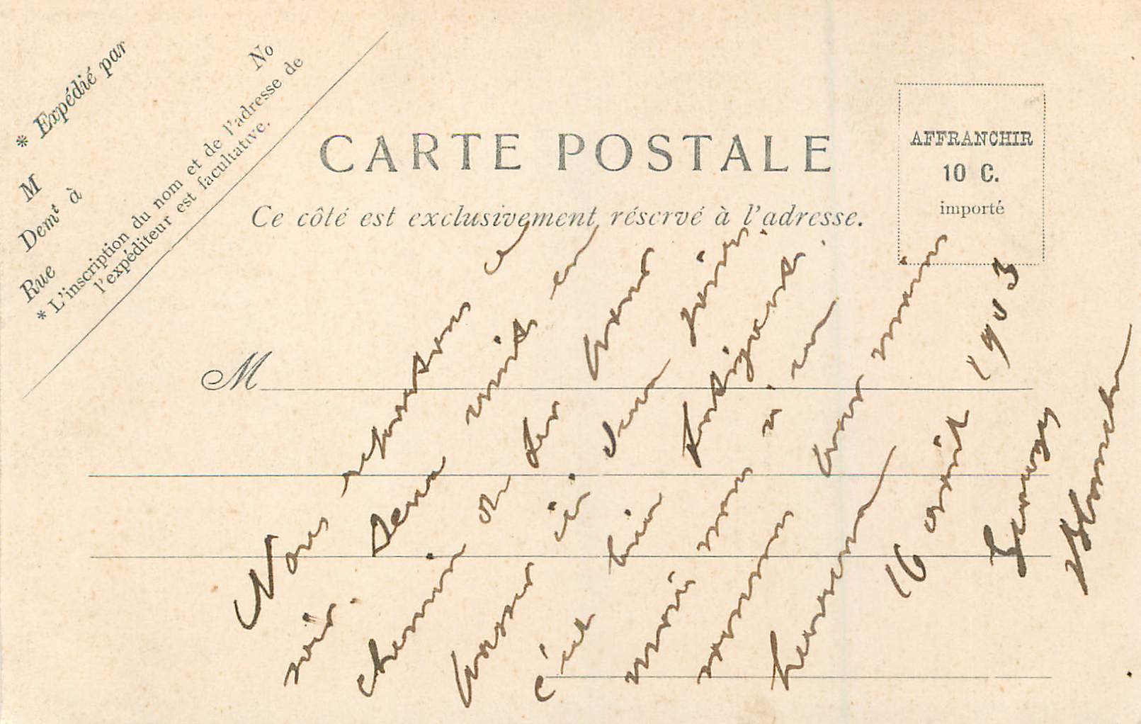 Lourdes. Vue prise du Calvaire — V.P. Paris N. 17 — Verso