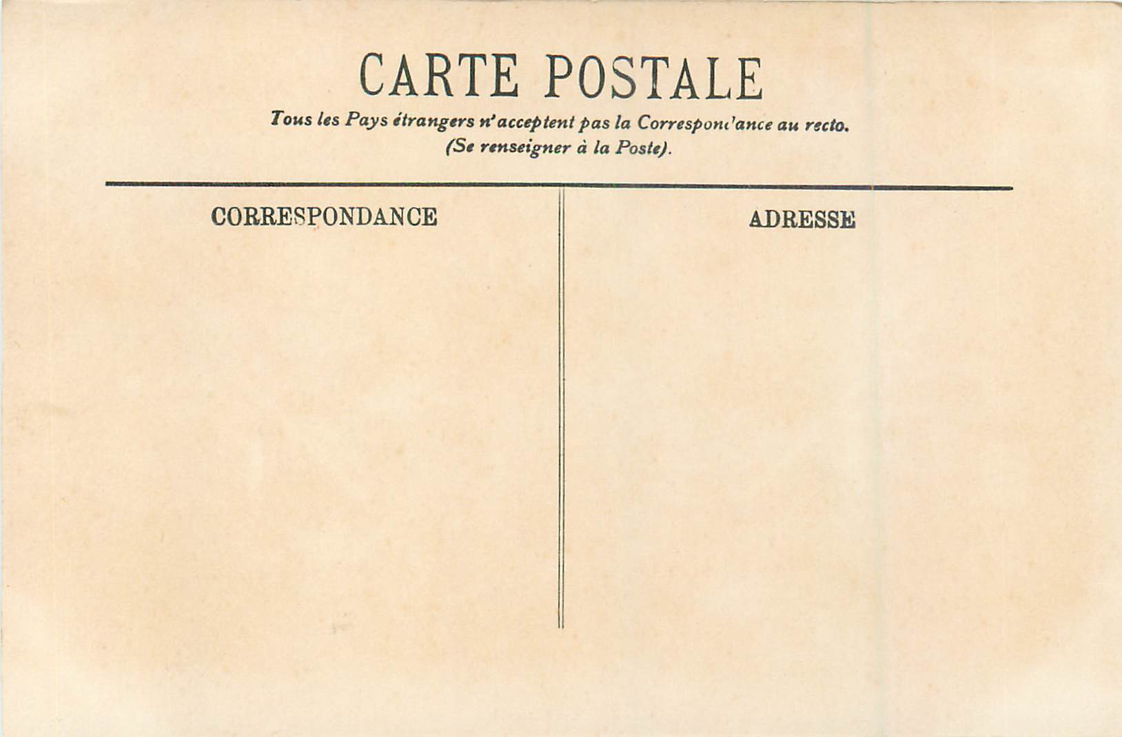 CPA Lourdes Vue vers le Chateau — Verso