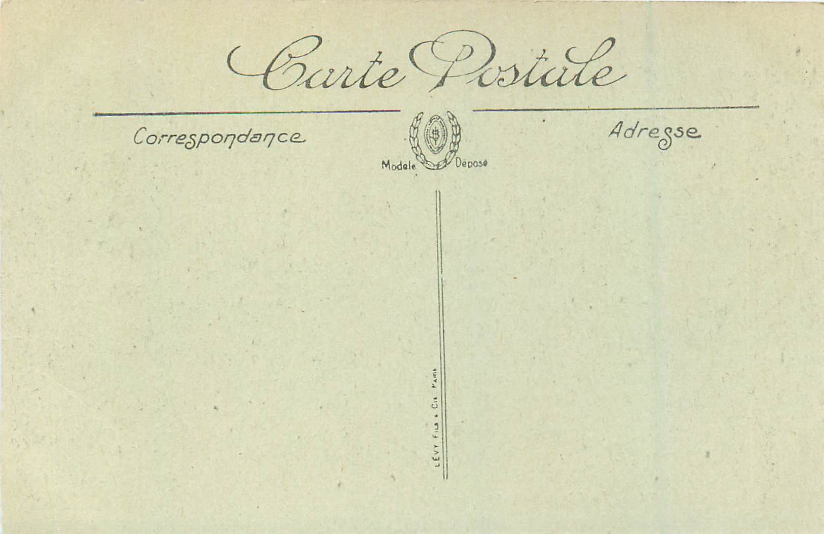 CPA Lourdes La Chute du Gave — Verso