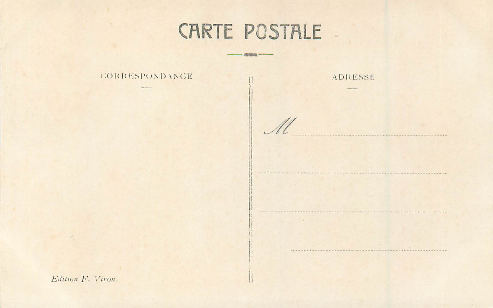 CPA Lourdes Septieme Station du Calvaire — Verso