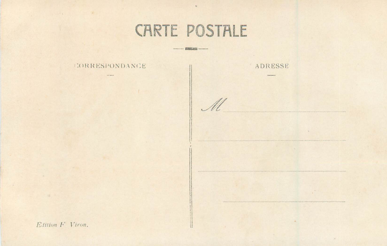 CPA Lourdes Premiere Station du Calvaire — Rückseite