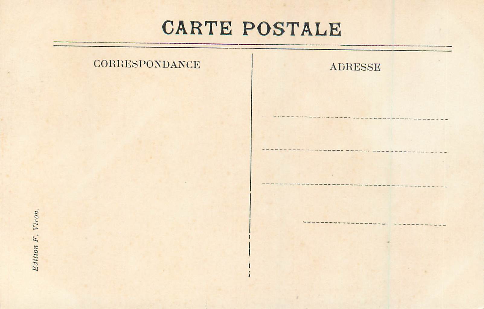 CPA Lourdes Troisieme Station du calvaire — Verso
