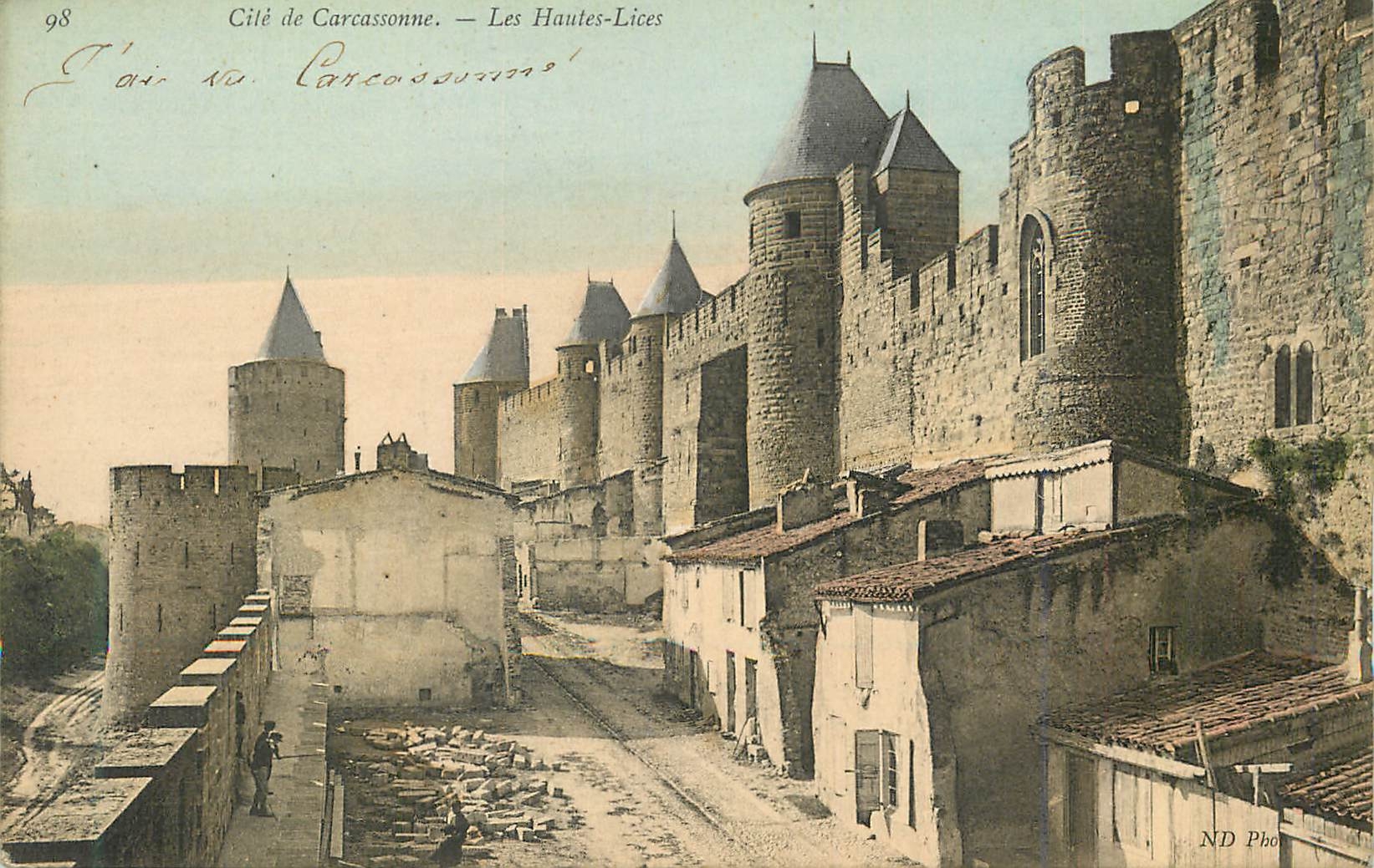 CPA Cite de Carcassonne Les Hautes Lices