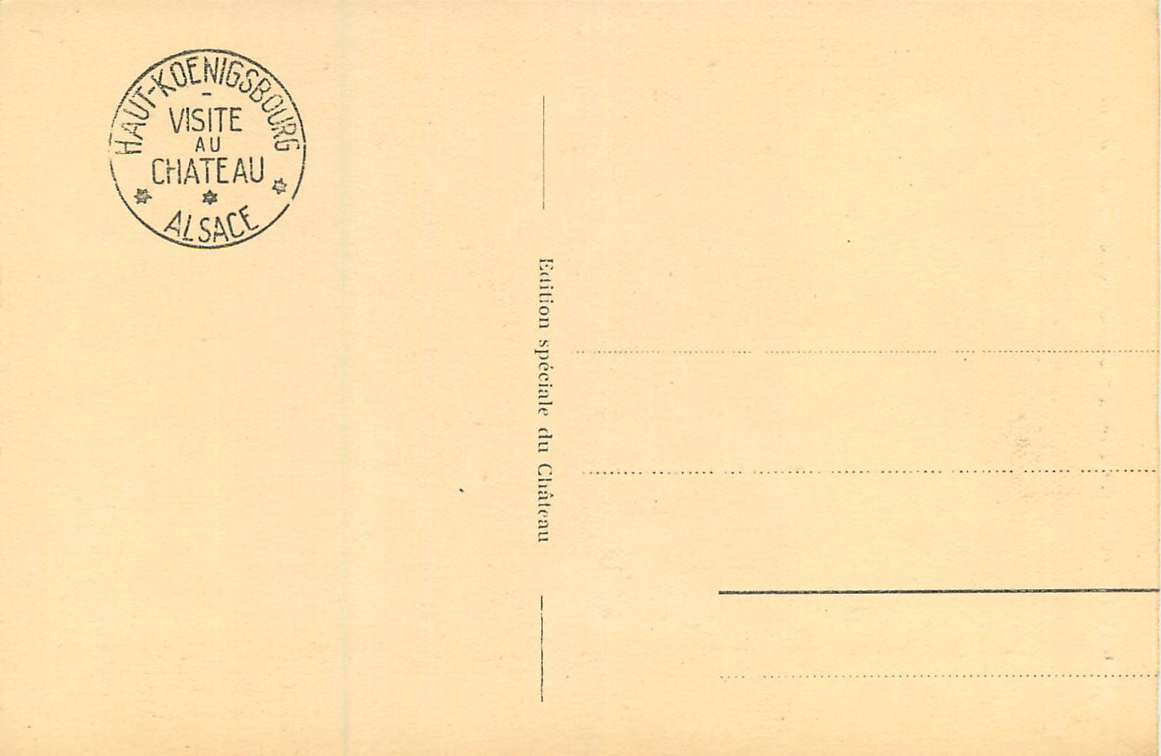 Haut-Kœnigsbourg — Pont-levis du haut jardin — Édition spéciale du Château — Reverso