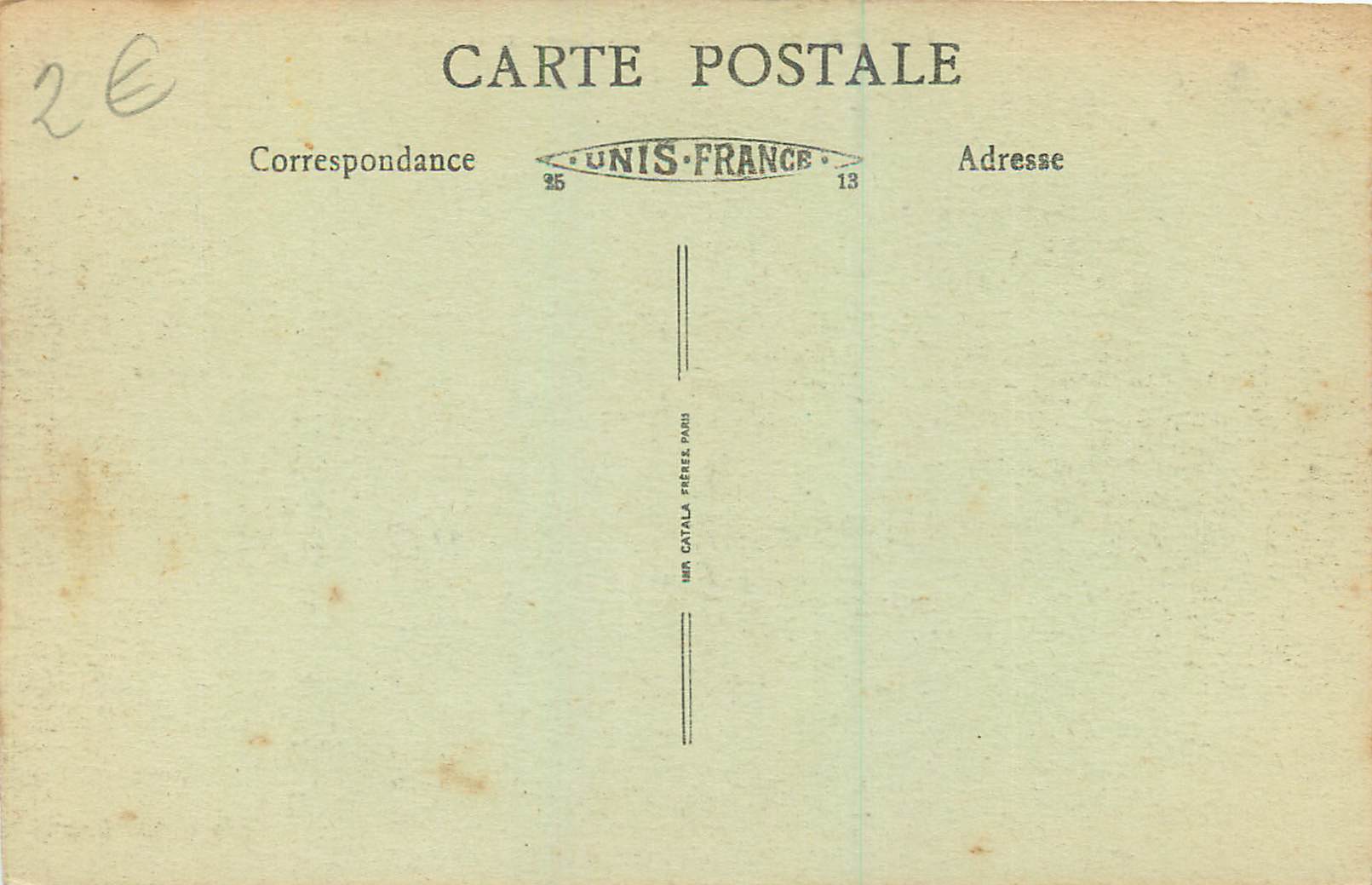 CPA Valence (Drome) Coin du Parc vers la Cathedrale — Rückseite