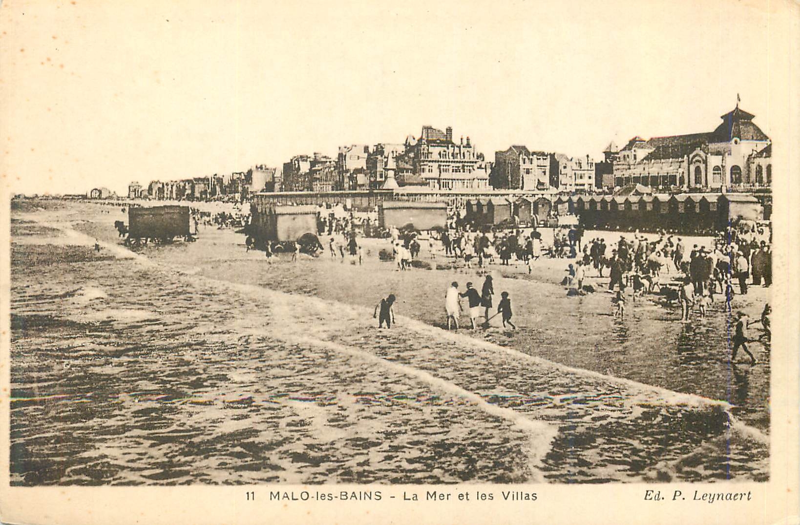 CPA Malo les Bains La Mer et les Villas