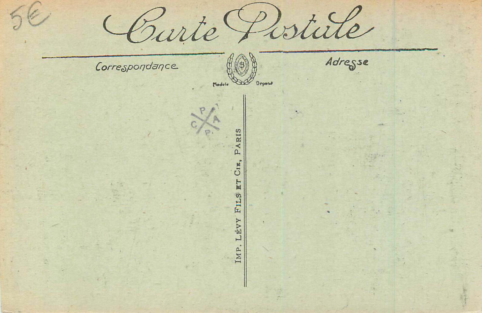 CPA Malo les Bains sur la Digue — Rückseite