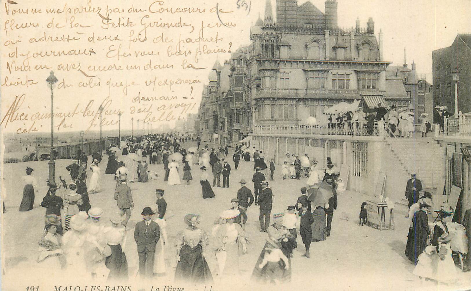 CPA Malo les Bains La Digue