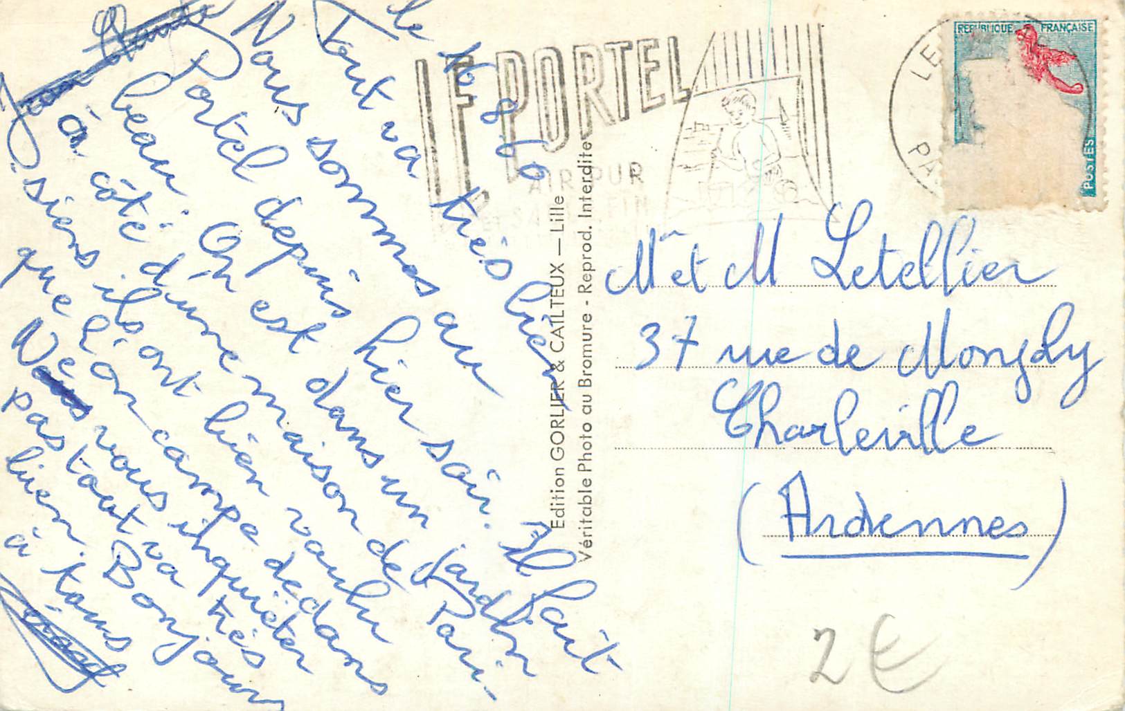 CPM Souvenir de Malo Les Bains — Rückseite
