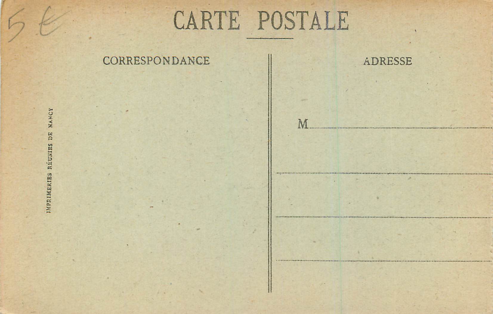 CPA Malo les Bains Place Turenne — Back