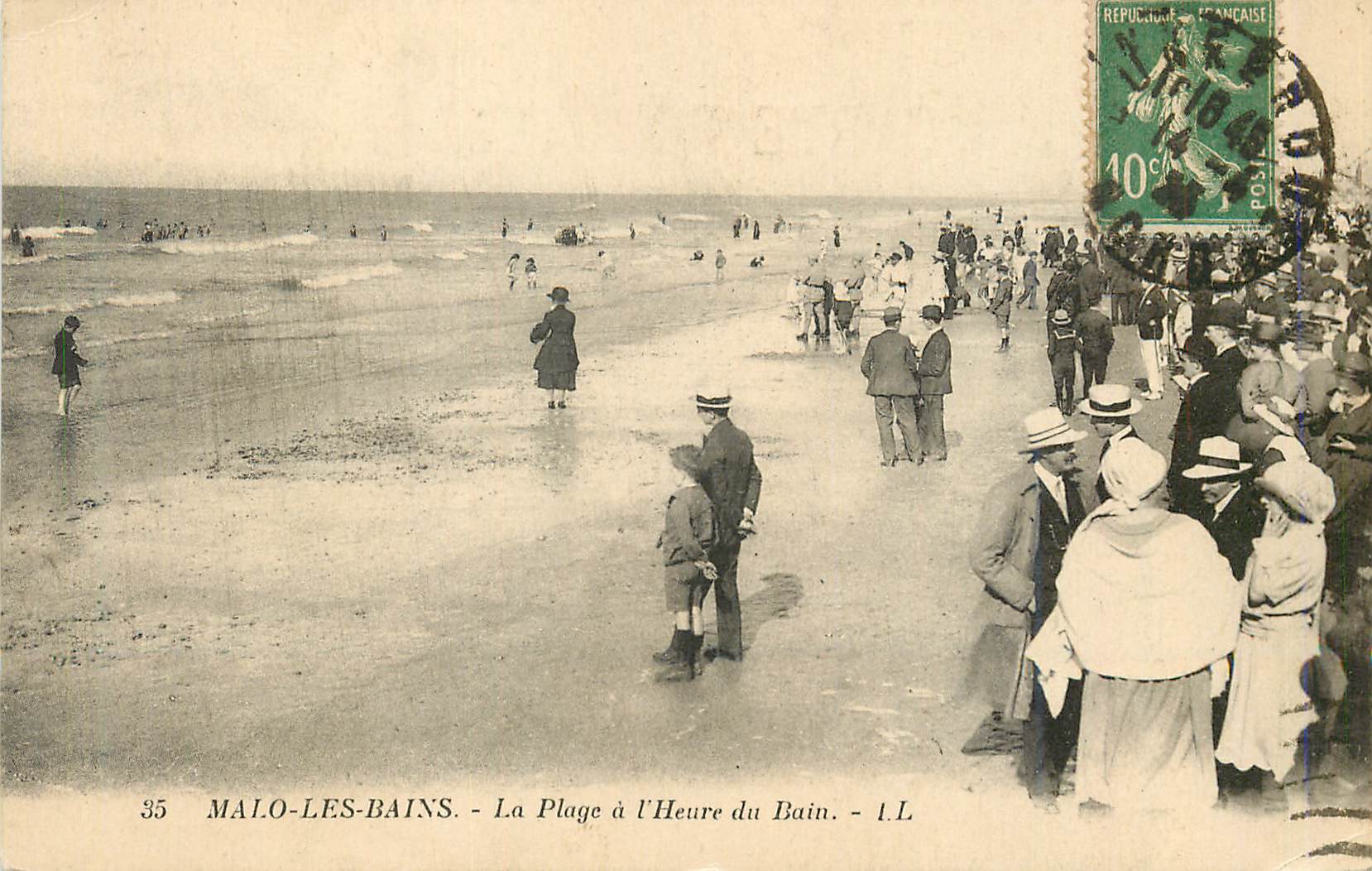 Malo-les-Bains - Die Strandpromenade zur Badezeit - I.L.