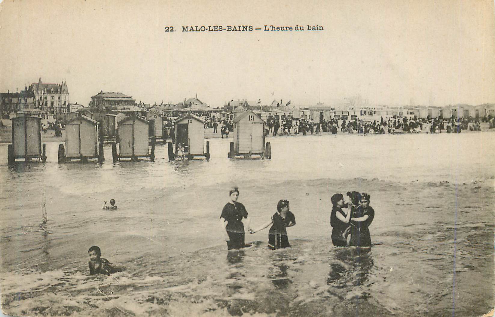CPA Malo les Bains L'Heure du Bain