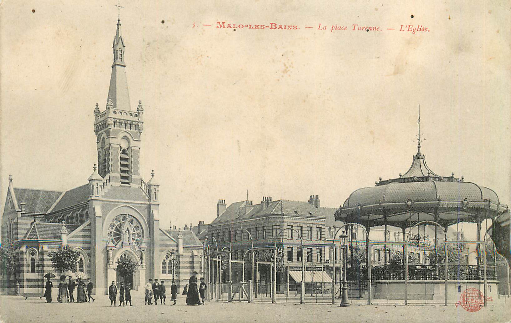 Malo-les-Bains — La place Turonne — L'Église