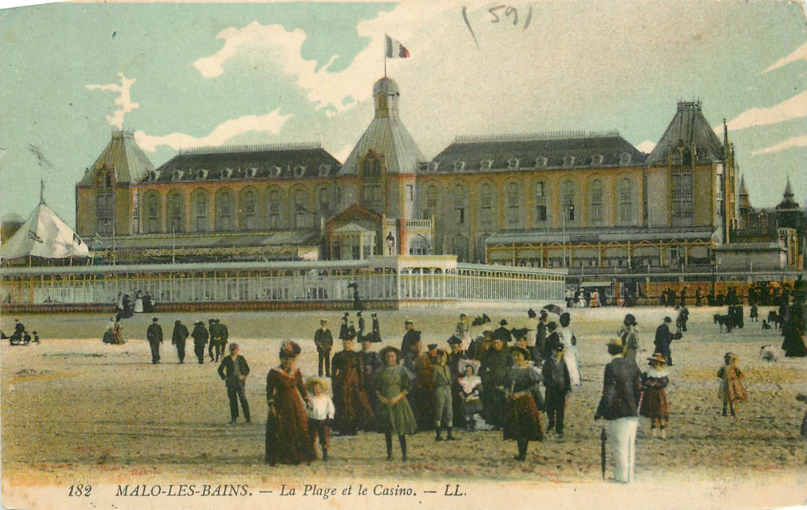 CPA Malo les Bains La Plage et le Casino