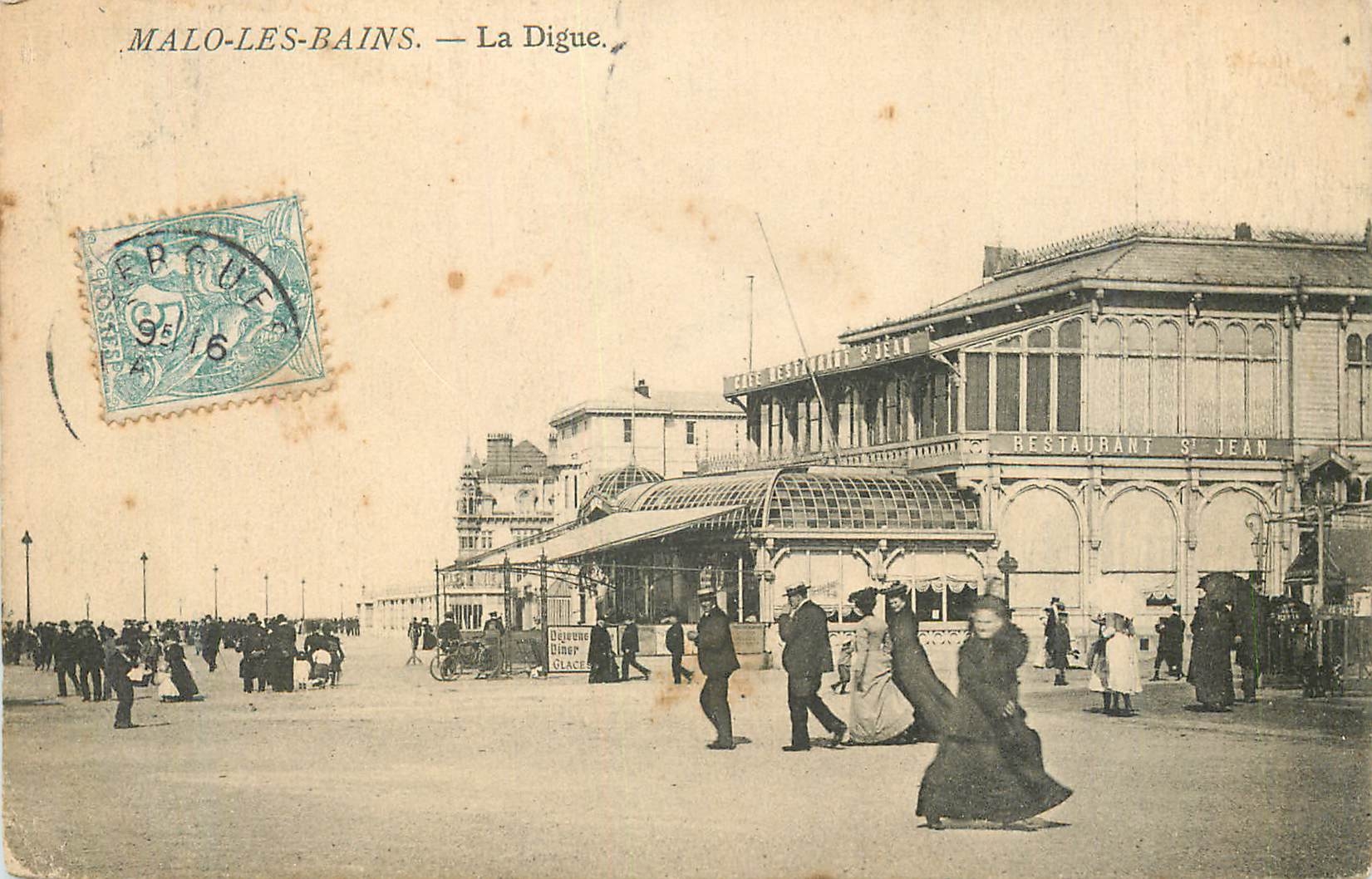 Malo-les-Bains — La Digue. — Restaurant Saint-Jean