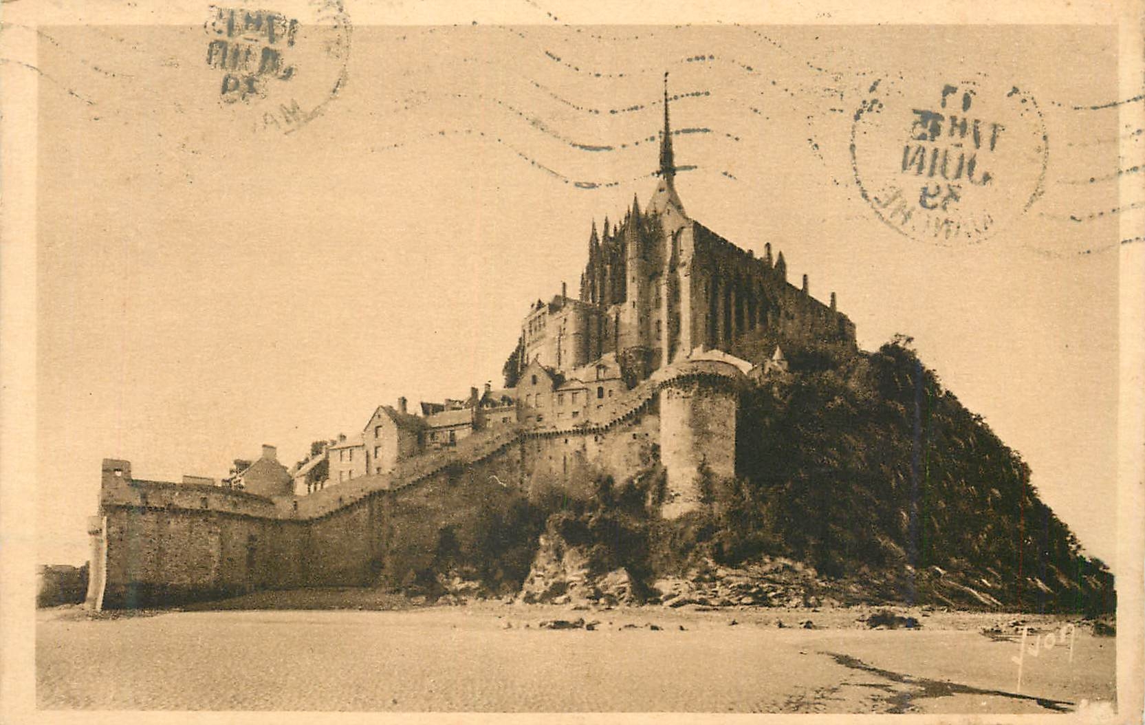 Mont-Saint-Michel — vue sud-est — Les Editions d'Art YVON, Mont-Saint-Michel