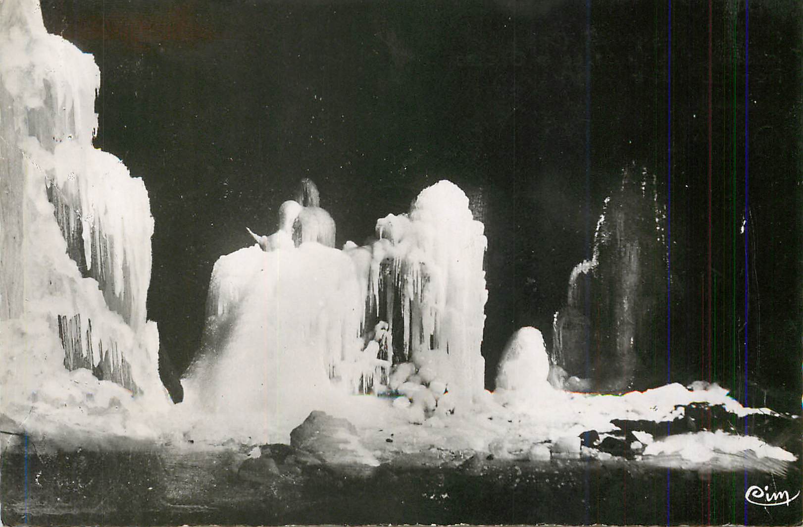 CPM Chaux les Passavant (Doubs) Interieur de la Grotte de la Glaciere Profondeur 60 m