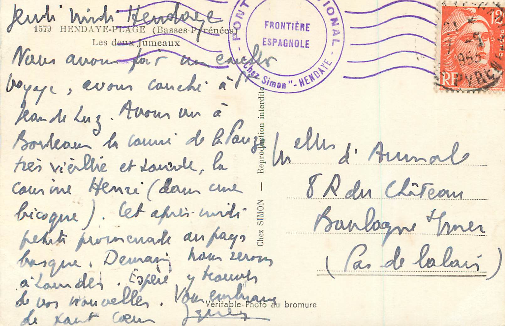 Les deux jumeaux — Elcé — Chez Simon — Rückseite