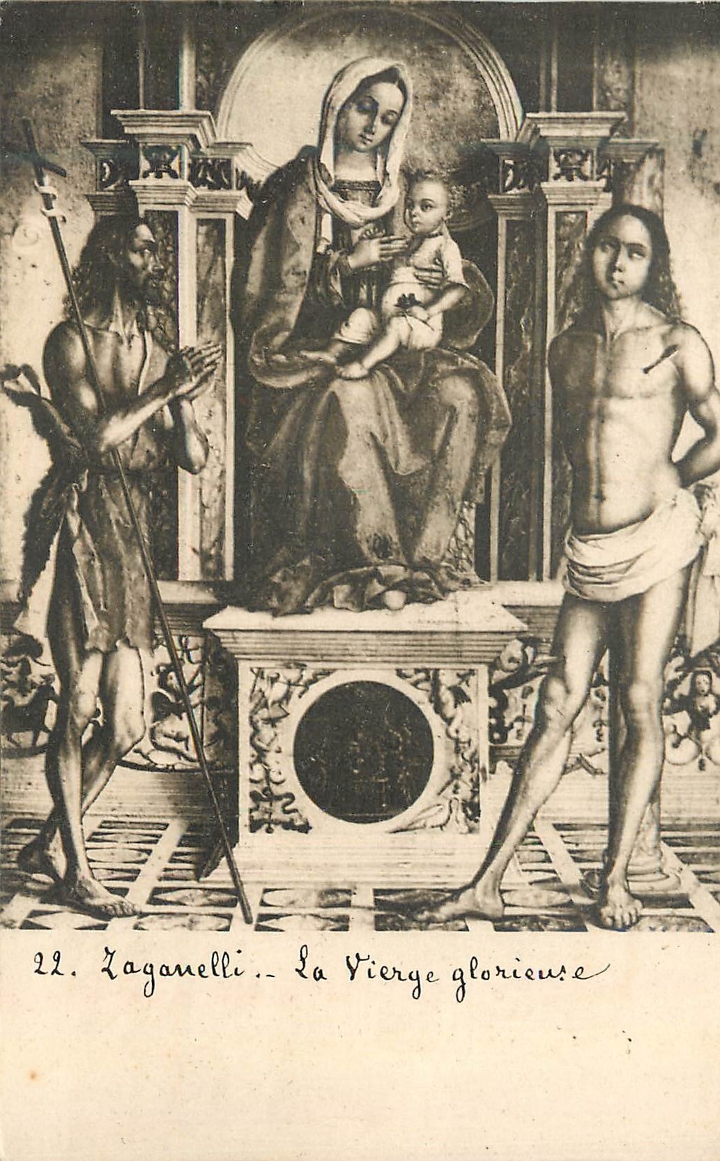 CPA Zaganelli la Vierge Glorieuse