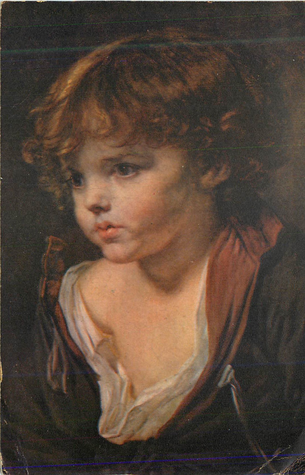 CPA Greuze Portrait d'un Jeune Garcon (Musee Cognacq Jay) Comite National de l'Enfance 