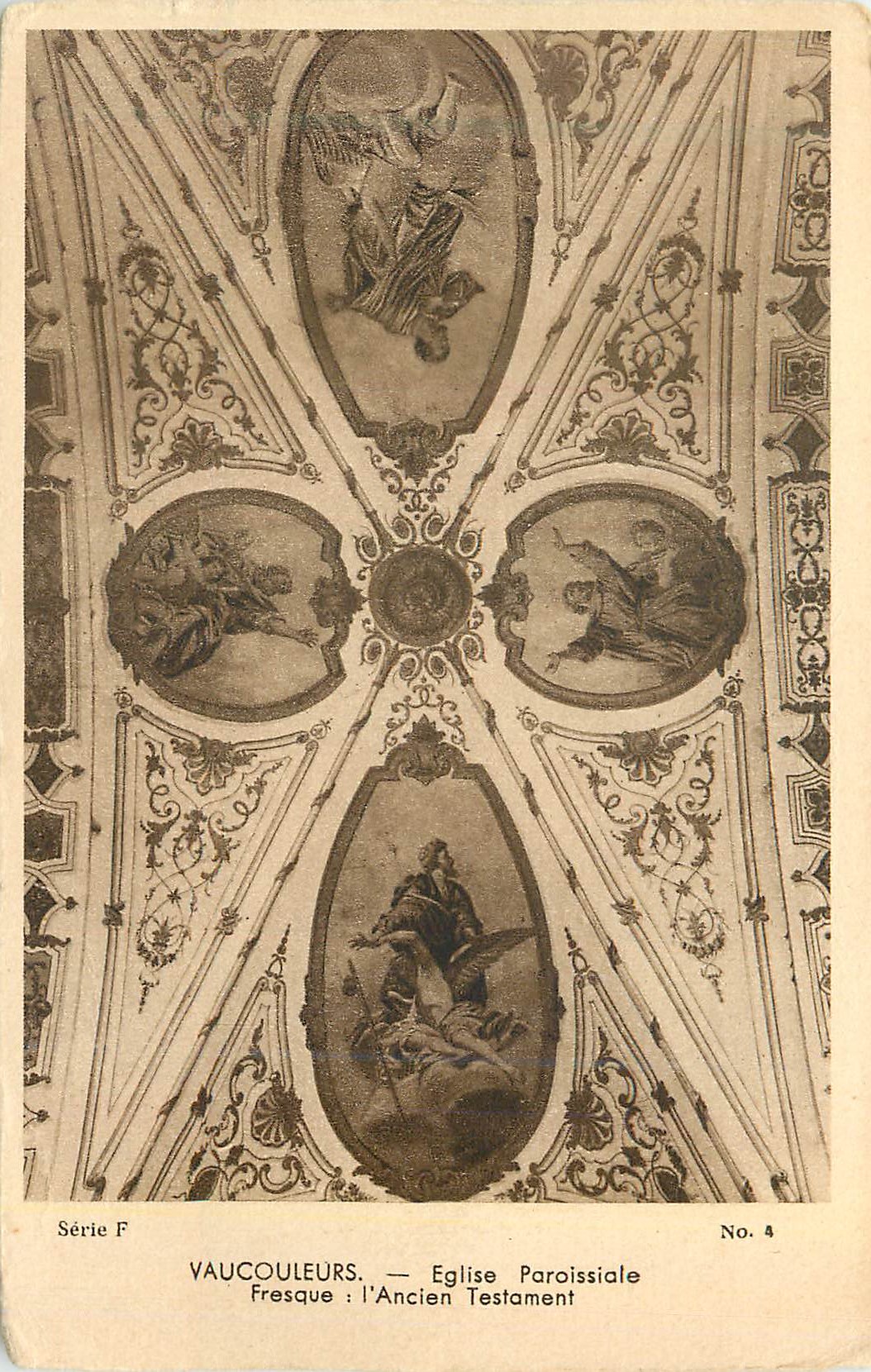 CPA Vaucouleurs Eglise Paroissiale Fresque l'Ancien Testament