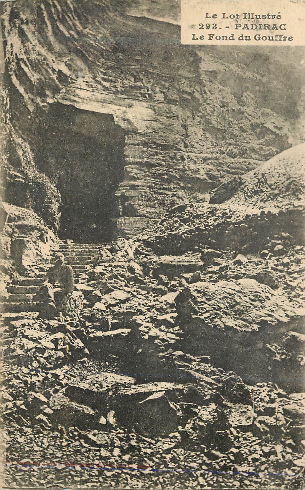 CPA Padirac le Fond du Gouffre le Lot Illustre