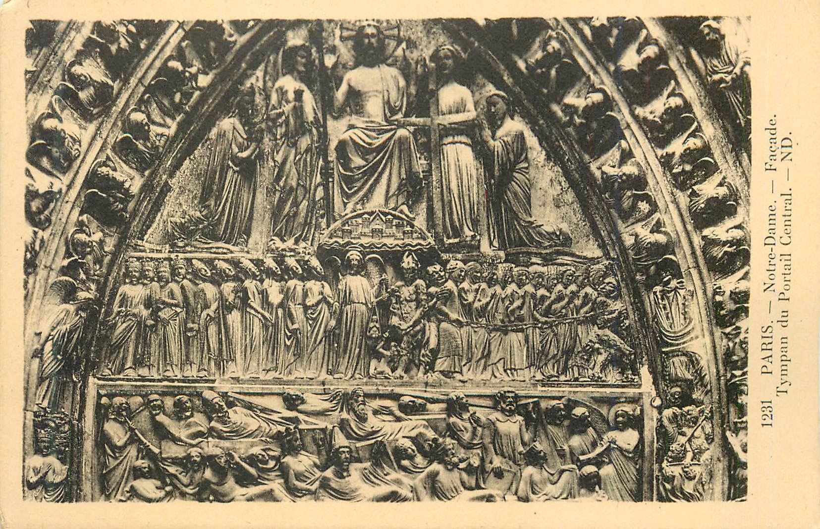 CPA Paris Notre Dame Facade