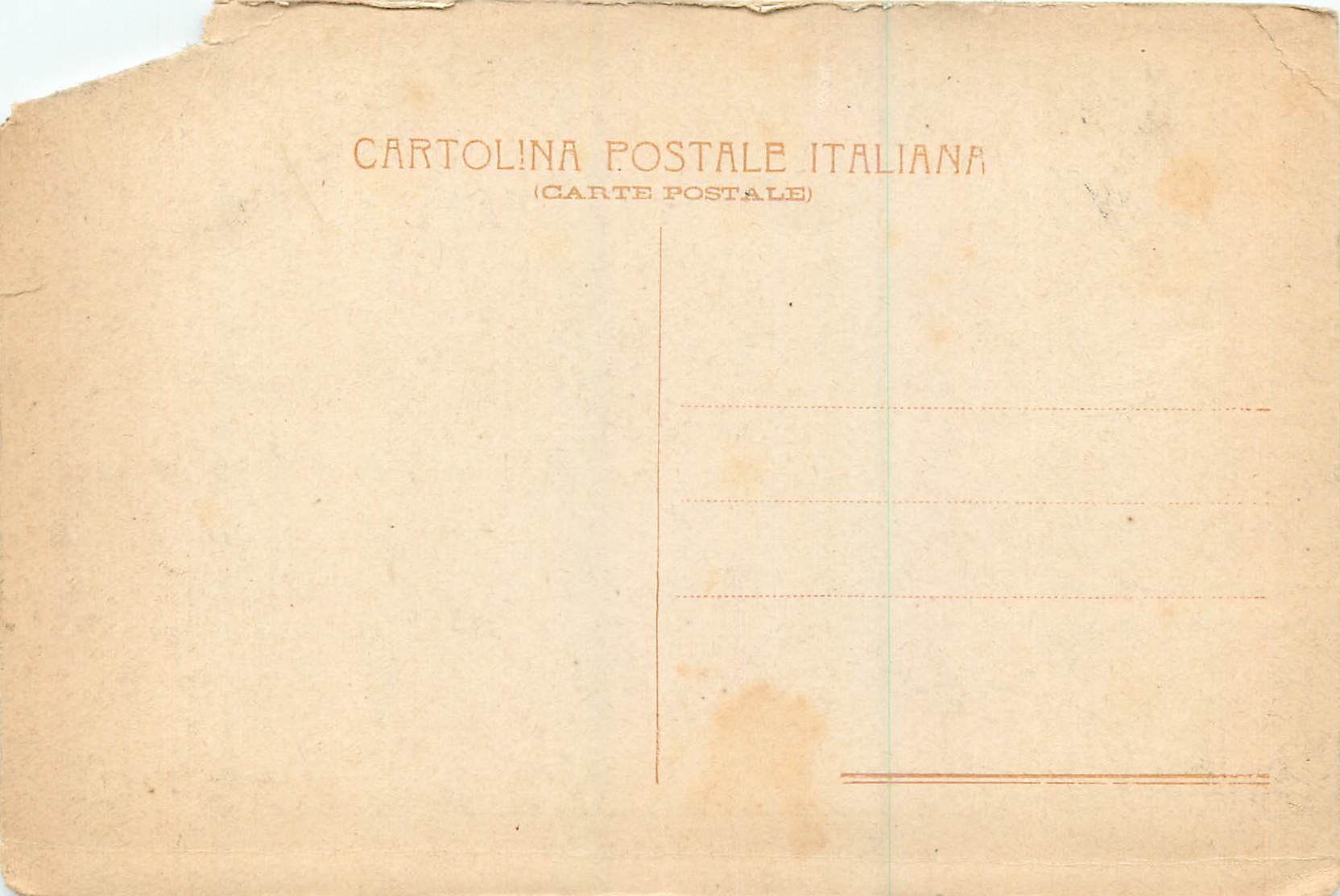 CPA Roma Fontana Delle Tartarughe — Rückseite
