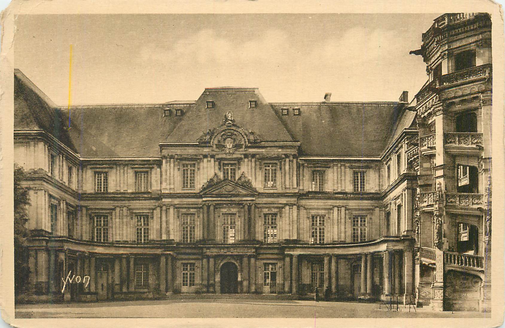 CPA Chateau de Blois Aile Gaston d'Orleans la Douce France Chateaux de la Loire