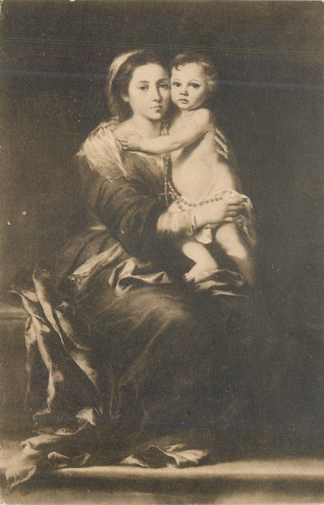 CPA Murillo la Virgen del Rosario Hauser y Meuet Madrid
