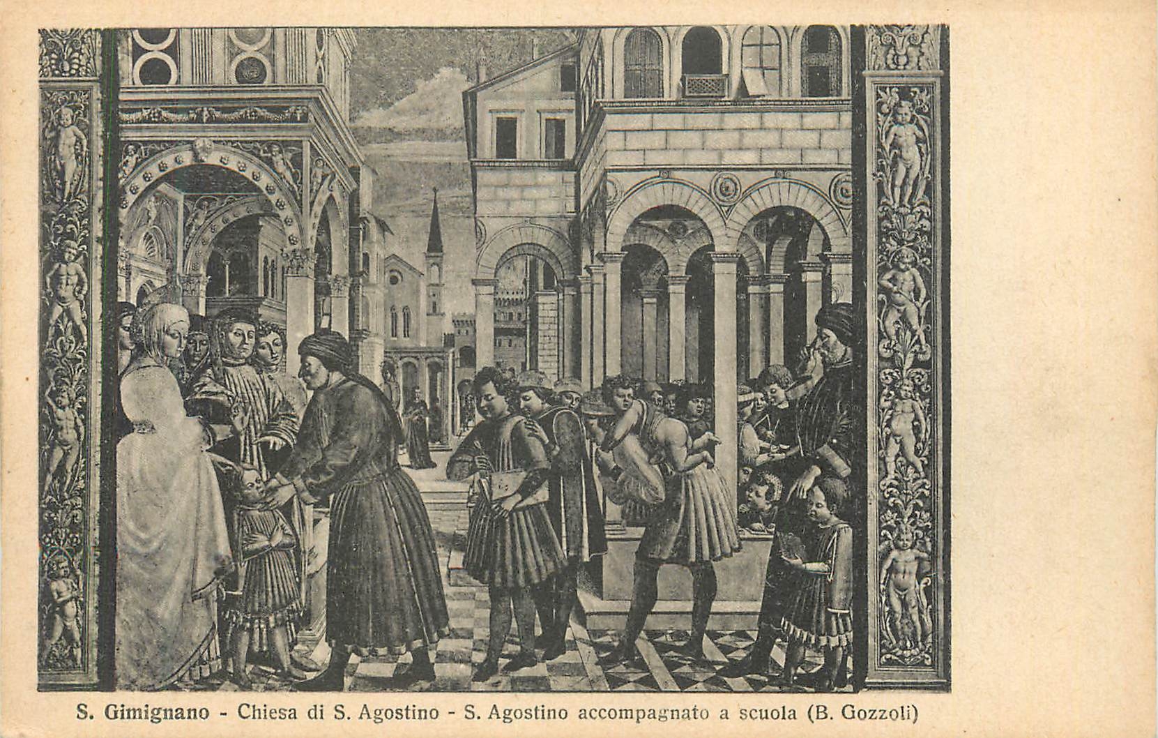 CPA S Gimignano Chiesa di S Agostino 