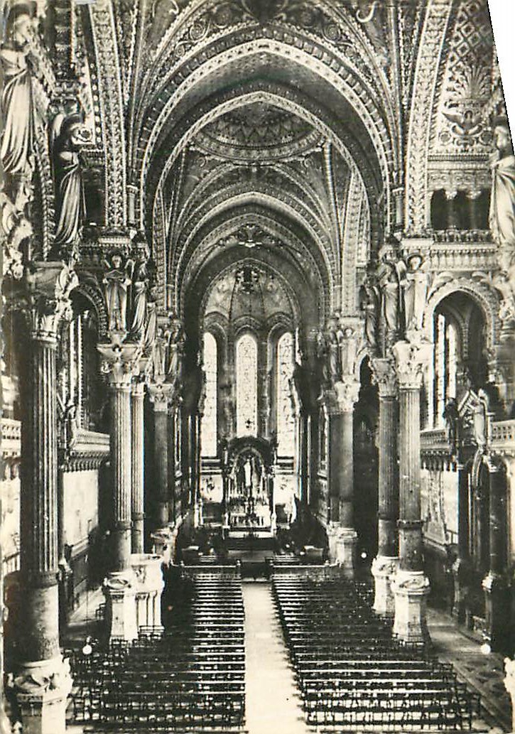 CPA Basilique de Fourviere la Grande Nef