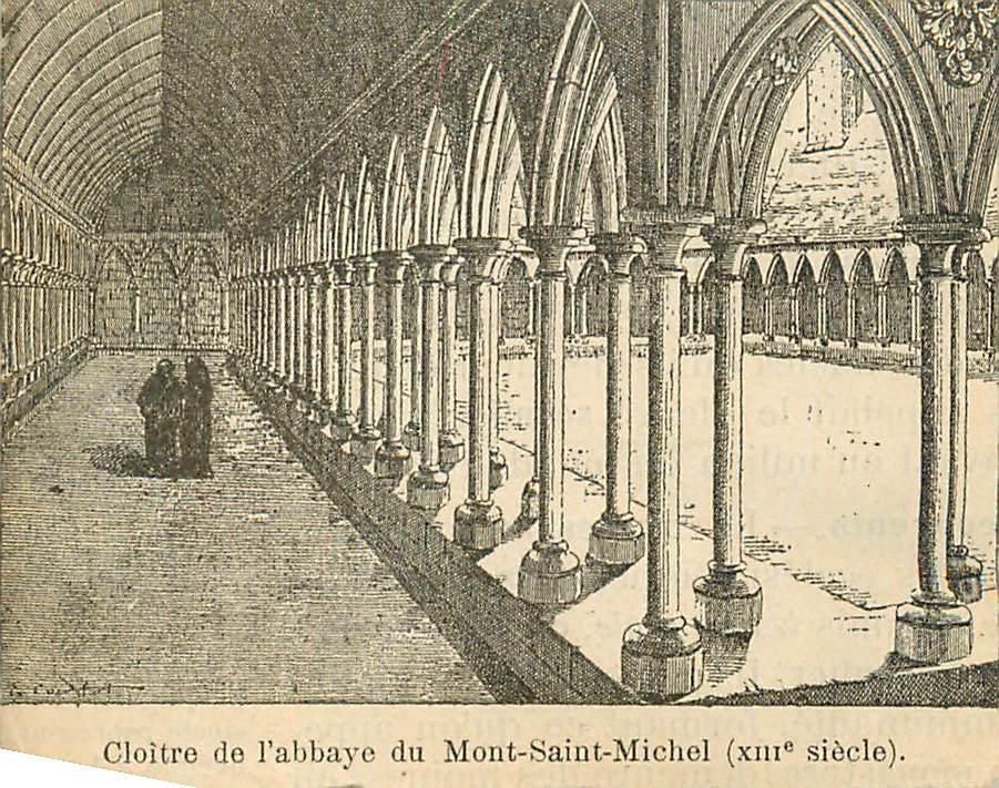 Image Cloitre de l'Abbaye du Mont Saint Michel (XIIIe siecle)