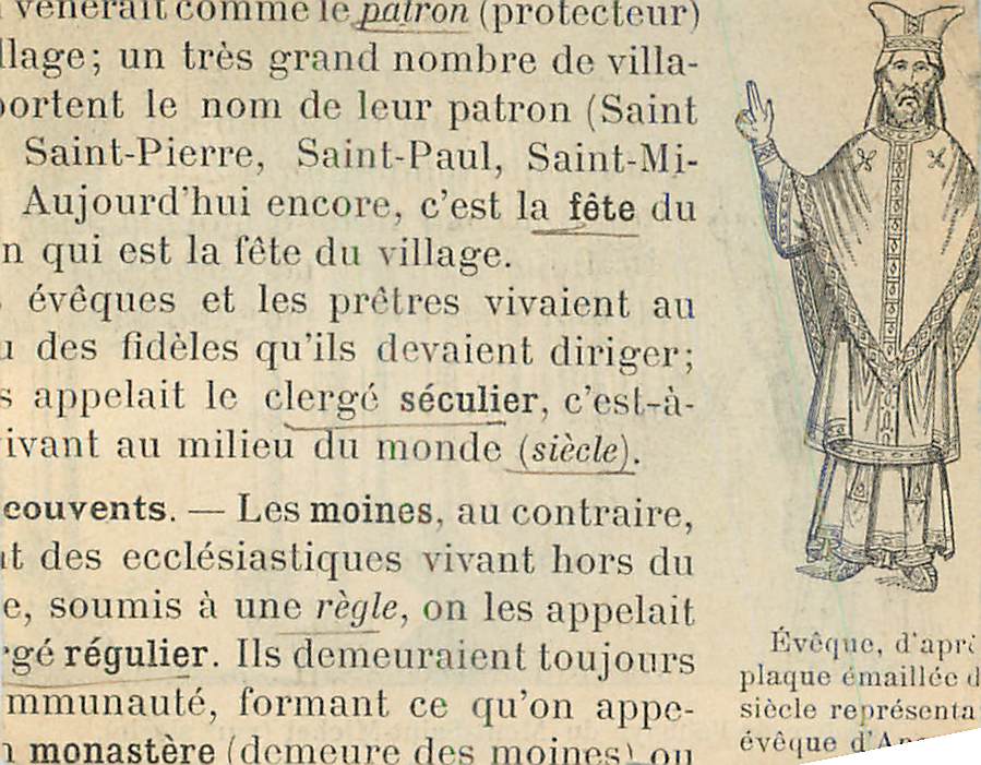 Image Cloitre de l'Abbaye du Mont Saint Michel (XIIIe siecle) — Rückseite