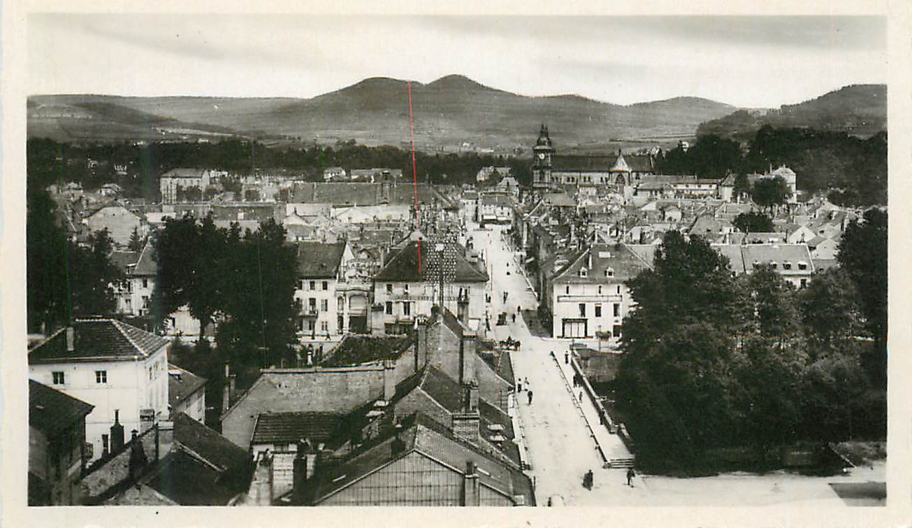 CPM St Die Panorama pris de l'Eglise St Martin