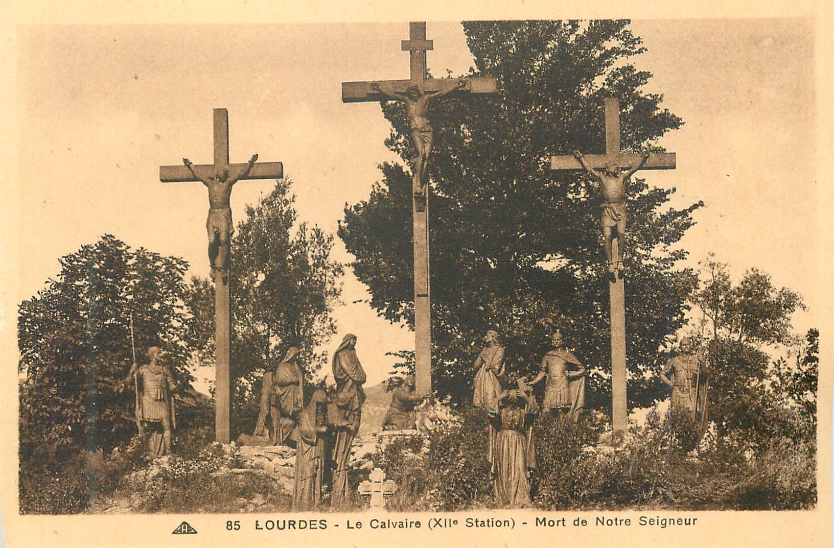 CPA Lourdes le Calvaire (XIIe station) Mort de Notre Seigneur