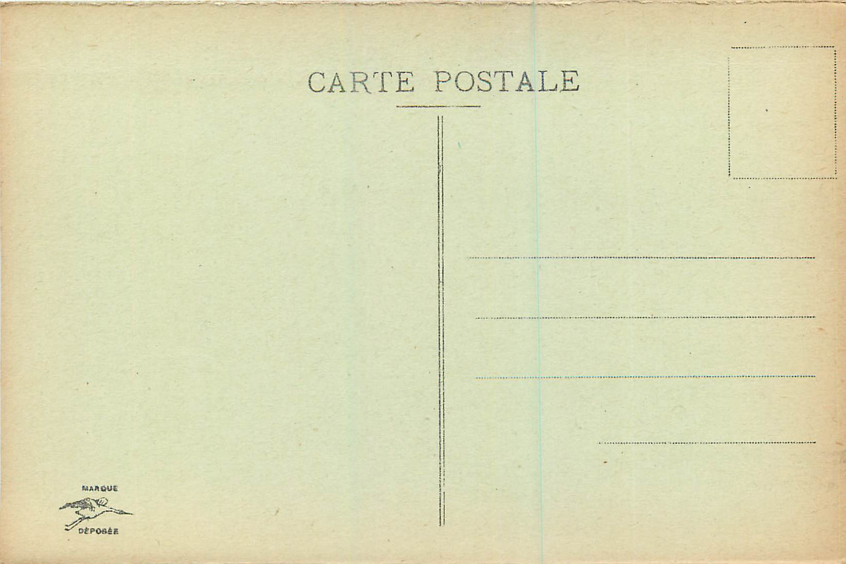 CPA Strasbourg le Commissariat General et la Cathedrale  — Verso